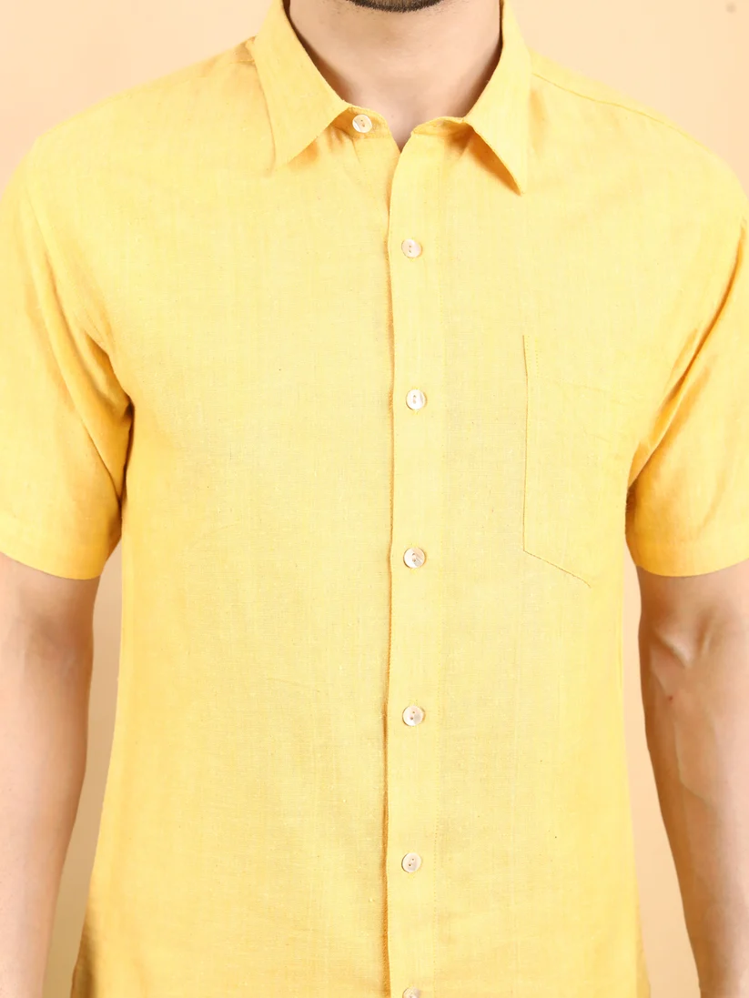 Half Sleeve Shirt - Handloom Cotton