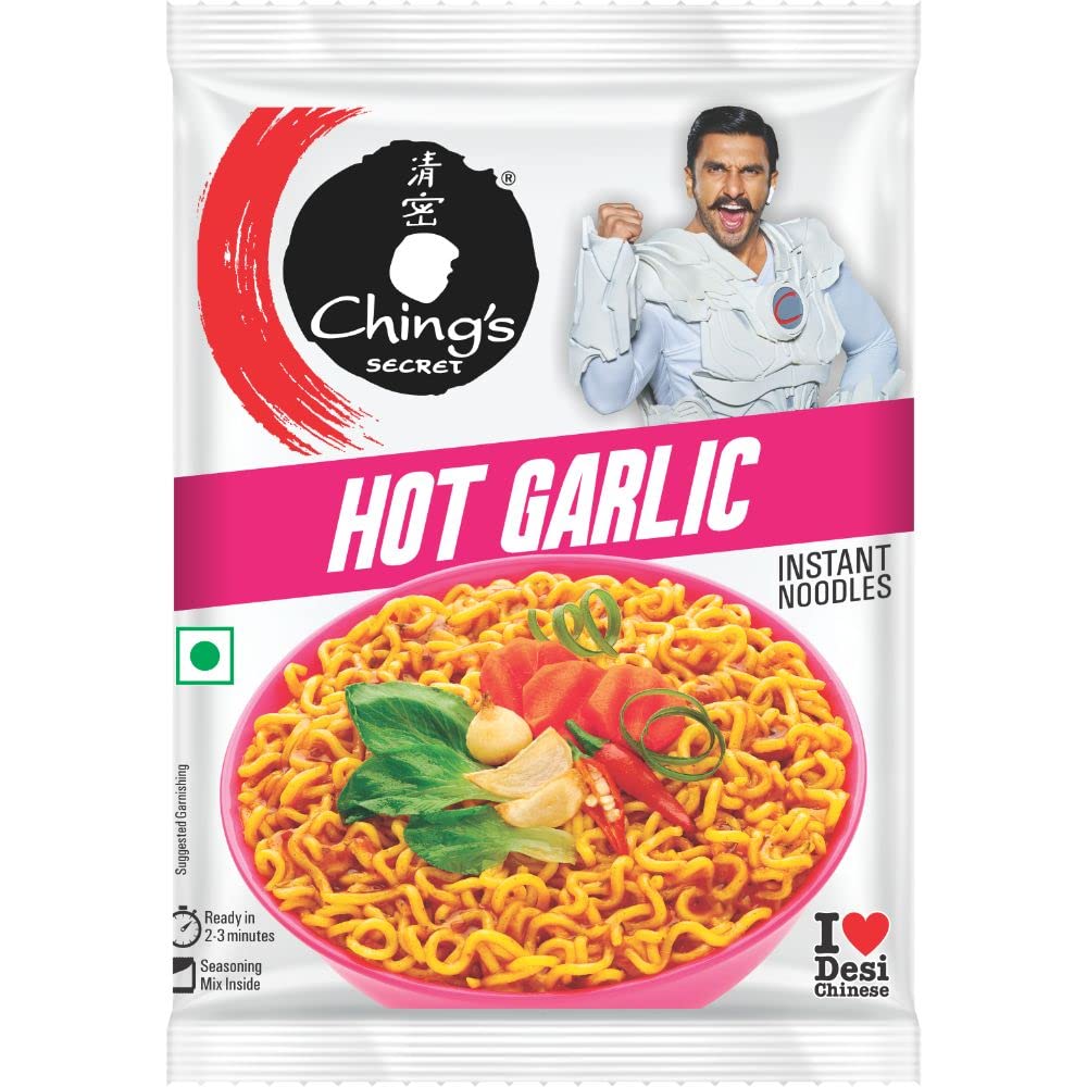 CHINGS NOODLES HOT GARLIC