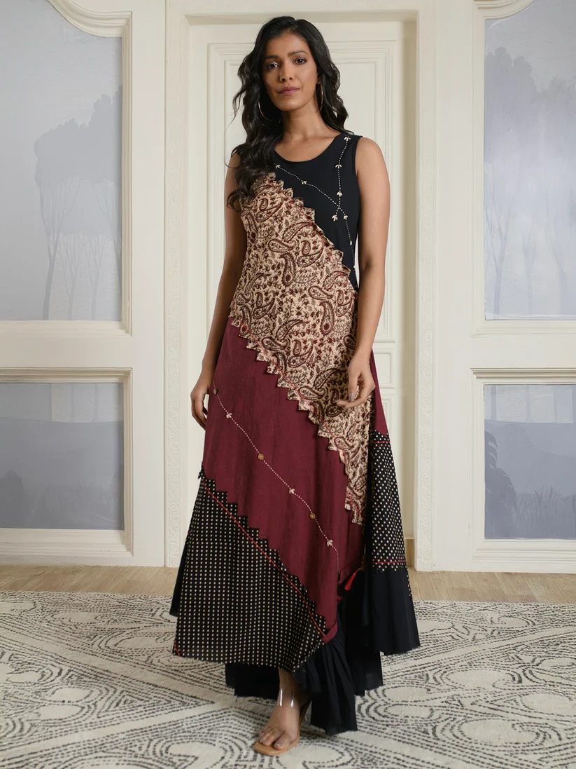 One Piece Dress in Handloom Cotton