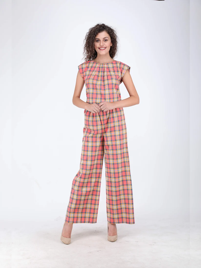 Peach Picnic Jumpsuit