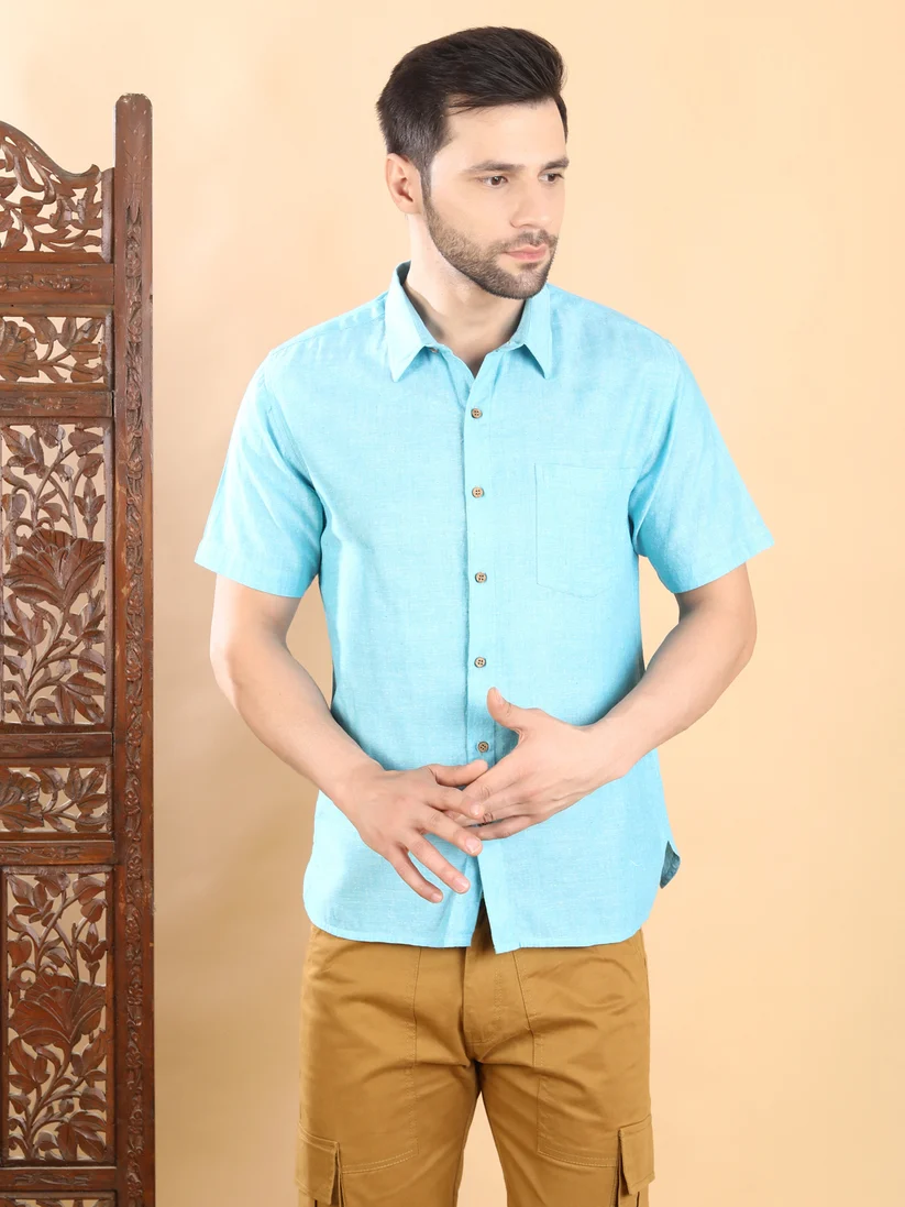 Half Sleeves Casual Cotton Shirt