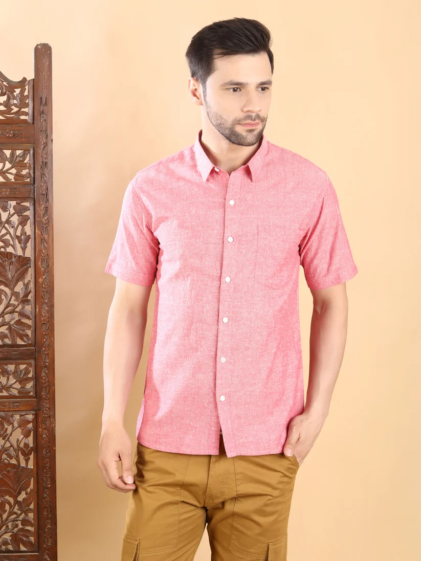 Half Sleeve Shirt - Blush Pink