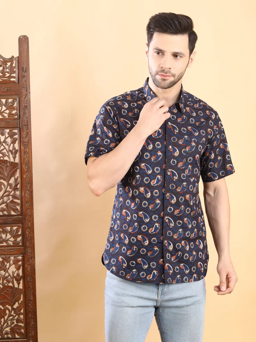 Half Sleeve Shirt - Blue