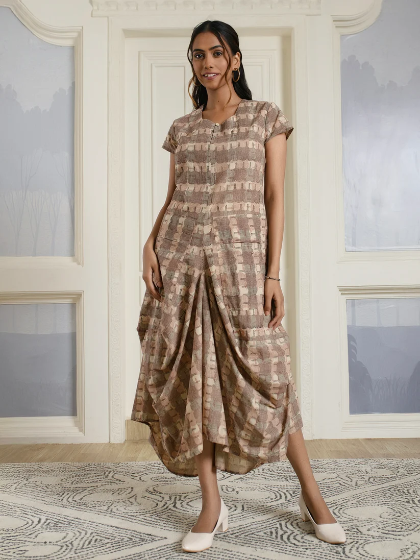 Block print Cotton Dress